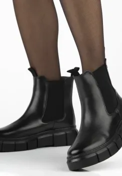 Ghete piele naturala 7264 negru imagine