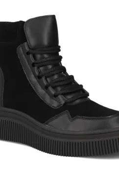 Ghete piele naturala 7270 negru imagine