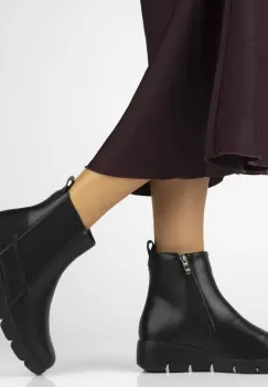 Ghete piele naturala 7293 negru imagine