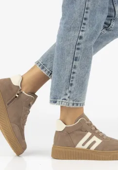 Ghete piele naturala 7425 bej imagine