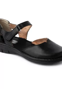 Pantofi confortabili din piele naturala Ana Negru imagine