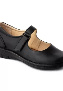 Pantofi confortabili din piele naturala Dalia Negru imagine