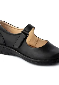 Pantofi confortabili din piele naturala Dalia Negru imagine
