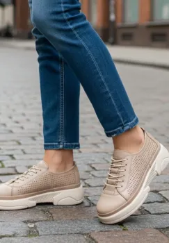 Pantofi piele 24100 nude imagine