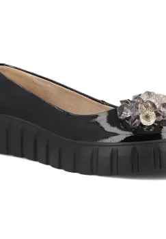 Pantofi piele 4682 negru imagine