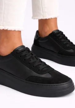 Pantofi piele 555 negru imagine