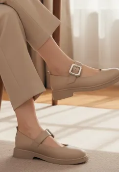Pantofi piele 645 nude imagine