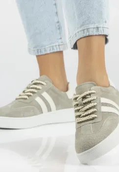 Pantofi piele 7512 kaki imagine