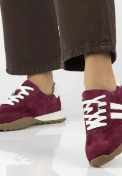 Pantofi piele 7534 bordo imagine