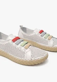 Pantofi piele Bioflex BB5332 alb imagine