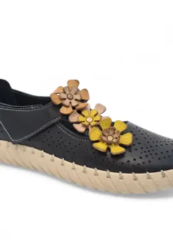 Pantofi piele Bioflex BB5335 negru imagine