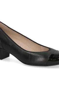 Pantofi piele Caprice 9-22302-45-019 negru combi imagine