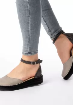 Pantofi piele Kitty gri imagine