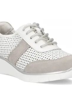 Pantofi piele naturala 028 alb imagine