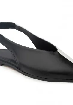 Pantofi piele naturala 035 negru-alb imagine