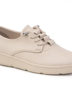 Pantofi piele naturala 040 bej imagine