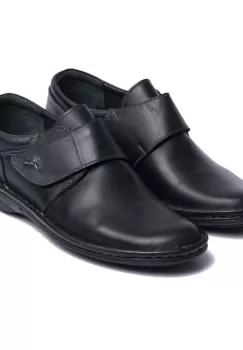 Pantofi piele naturala 1109 Negru neperforati imagine