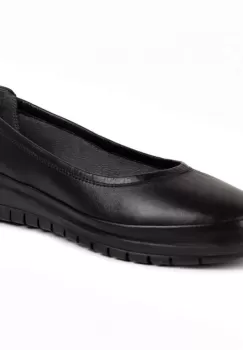 Pantofi piele naturala 1201 Negru neperforat imagine
