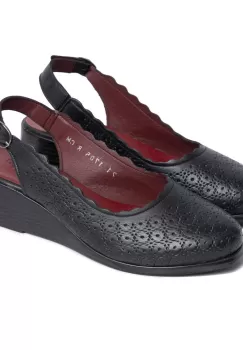 Pantofi piele naturala 1705 Negru imagine
