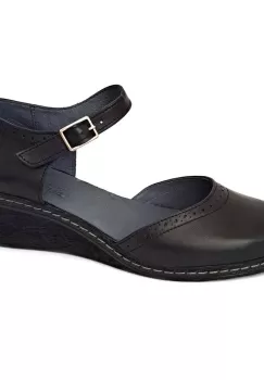 Pantofi piele naturala 242 negru imagine