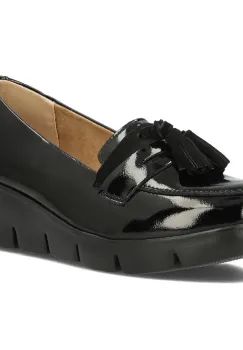 Pantofi piele naturala 3162 negru imagine