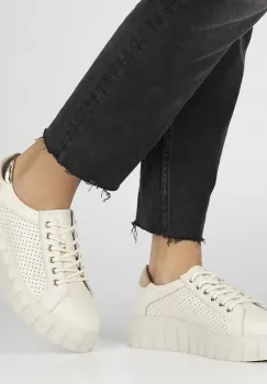 Pantofi piele naturala 4535 bej imagine