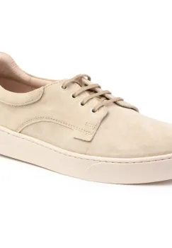 Pantofi piele naturala 521 bej velur imagine