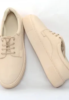 Pantofi piele naturala 574 bej imagine