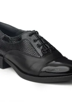 Pantofi piele naturala 597 negru imagine