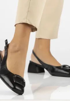 Pantofi piele naturala 6183 negru imagine