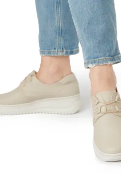 Pantofi piele naturala 634 Bej imagine