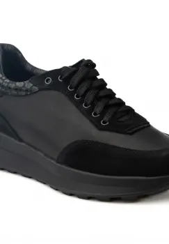 Pantofi piele naturala 636 negru imagine