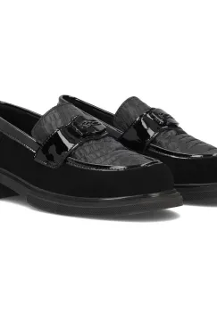 Pantofi piele naturala 6371 negru imagine