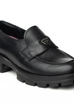 Pantofi piele naturala 639 negru imagine