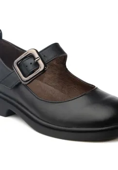 Pantofi piele naturala 645 negru imagine