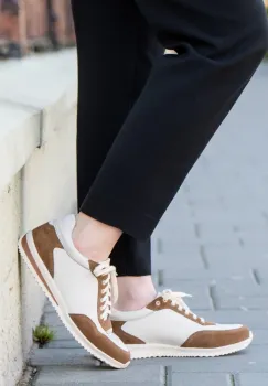 Pantofi piele naturala 647 bej imagine