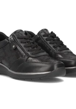 Pantofi piele naturala 6633 negru imagine