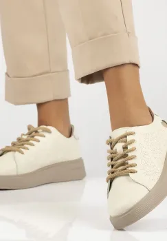 Pantofi piele naturala 6701 bej imagine