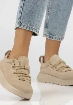 Pantofi piele naturala 6706 bej imagine