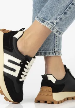 Pantofi piele naturala 6743 negru imagine