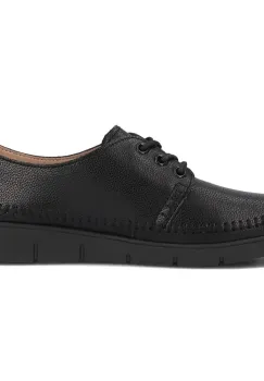Pantofi piele naturala 6747 negru imagine