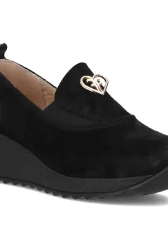 Pantofi piele naturala 6786 negru imagine