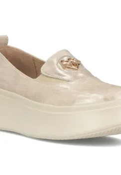 Pantofi piele naturala 6794 bej imagine