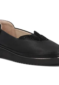 Pantofi piele naturala 7000 negru imagine