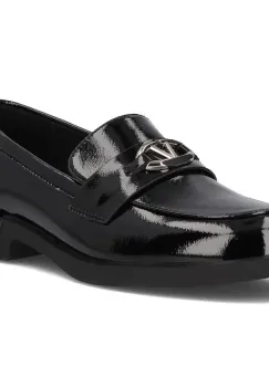 Pantofi piele naturala 7071 negru imagine
