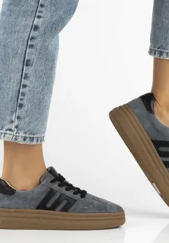 Pantofi piele naturala 7114 albastru imagine