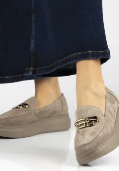 Pantofi piele naturala 7216 bej imagine