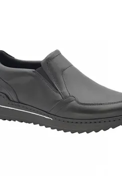 Pantofi piele naturala 7430 negru imagine