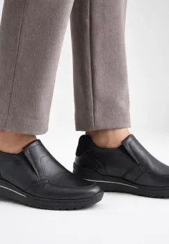 Pantofi piele naturala 7430 negru imagine
