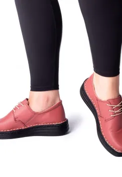 Pantofi piele naturala 9100 plamaniu imagine
